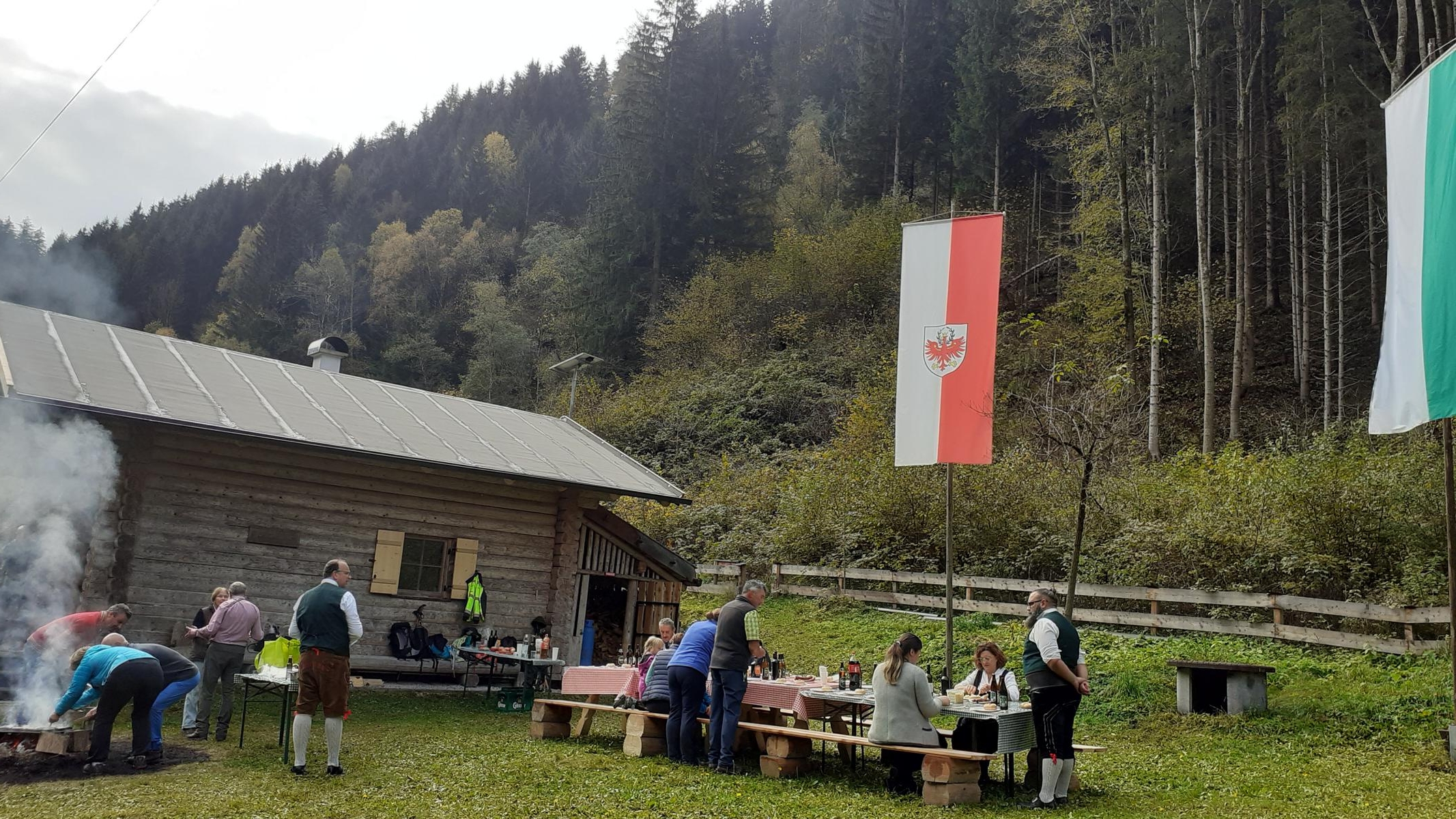 Gedenkfeier an der Jörg Klotz Hütte im Ruetztal-Terferns